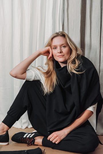 NAGAI SCARF/STOLE BLACK