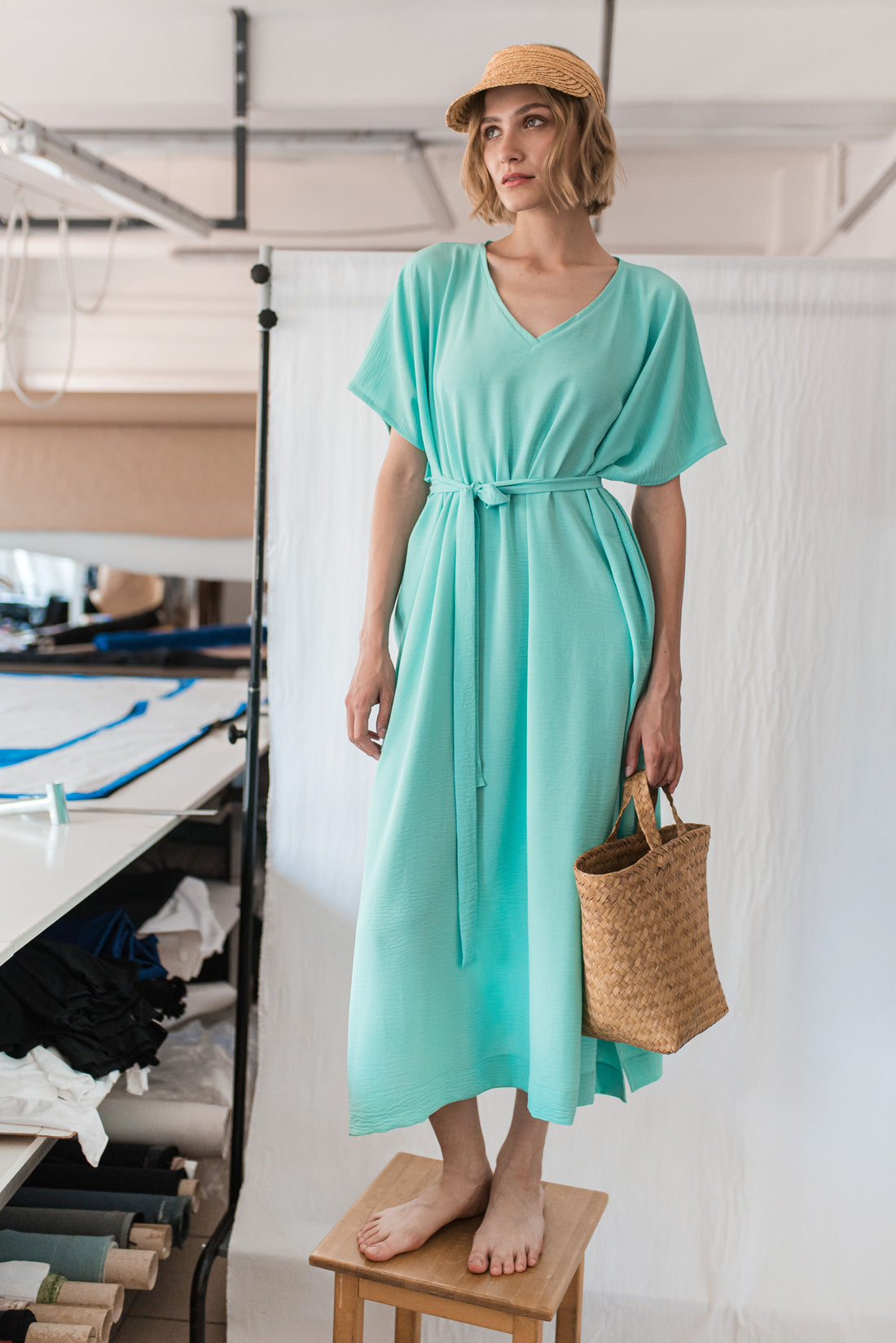 AWA DRESS LIGHT BLUE