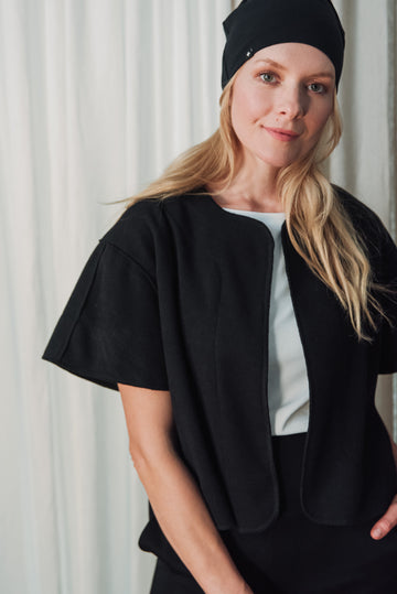 TEBA KARDIGÁN FEKETE