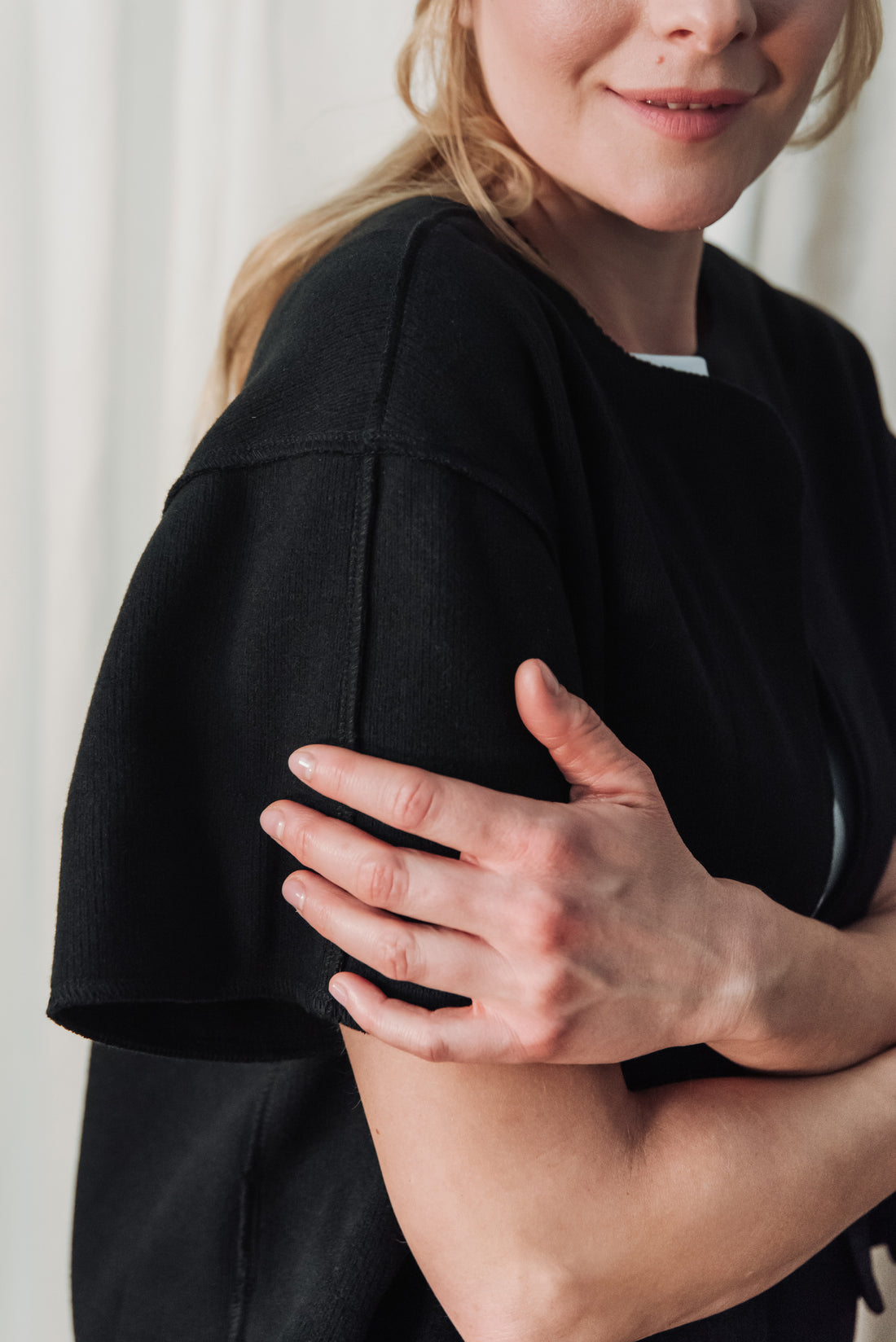 TEBA KARDIGÁN FEKETE