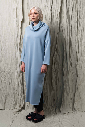 RUTO SWEATER DRESS BLUE