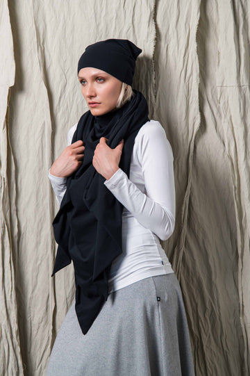 NAGAI SCARF/STOLE BLACK
