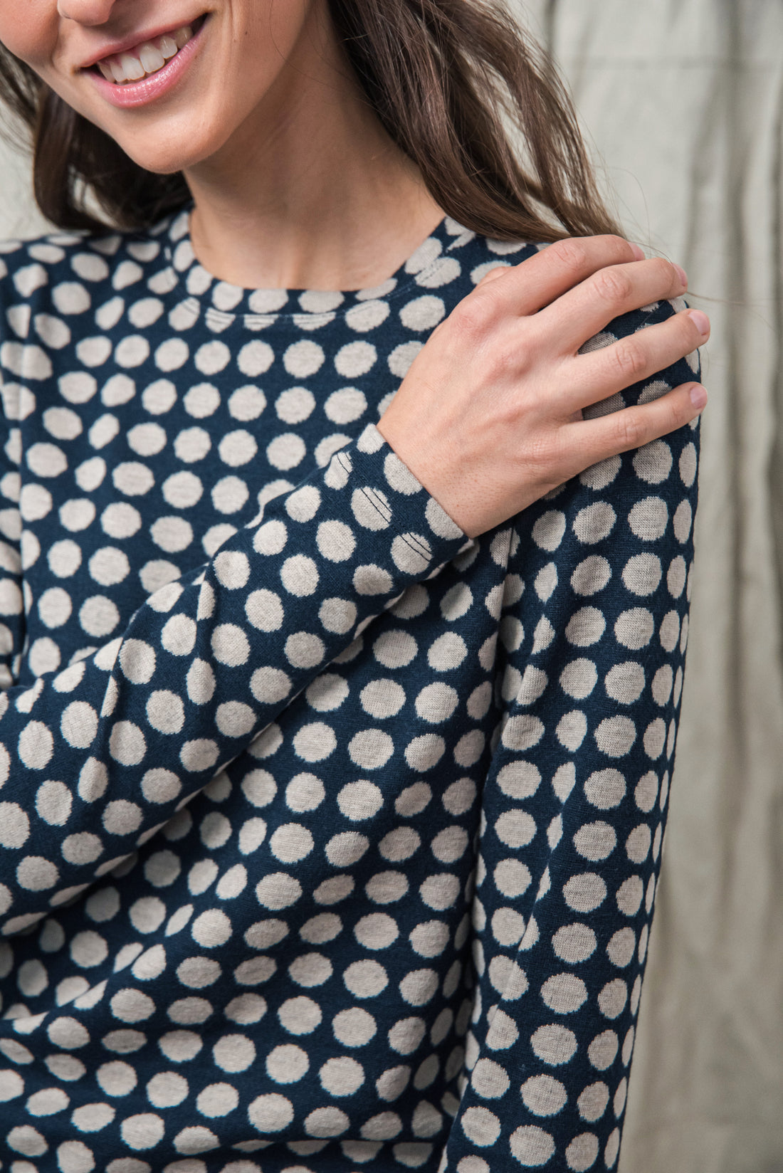 GOSU T-SHIRT BLUE POLKA DOT