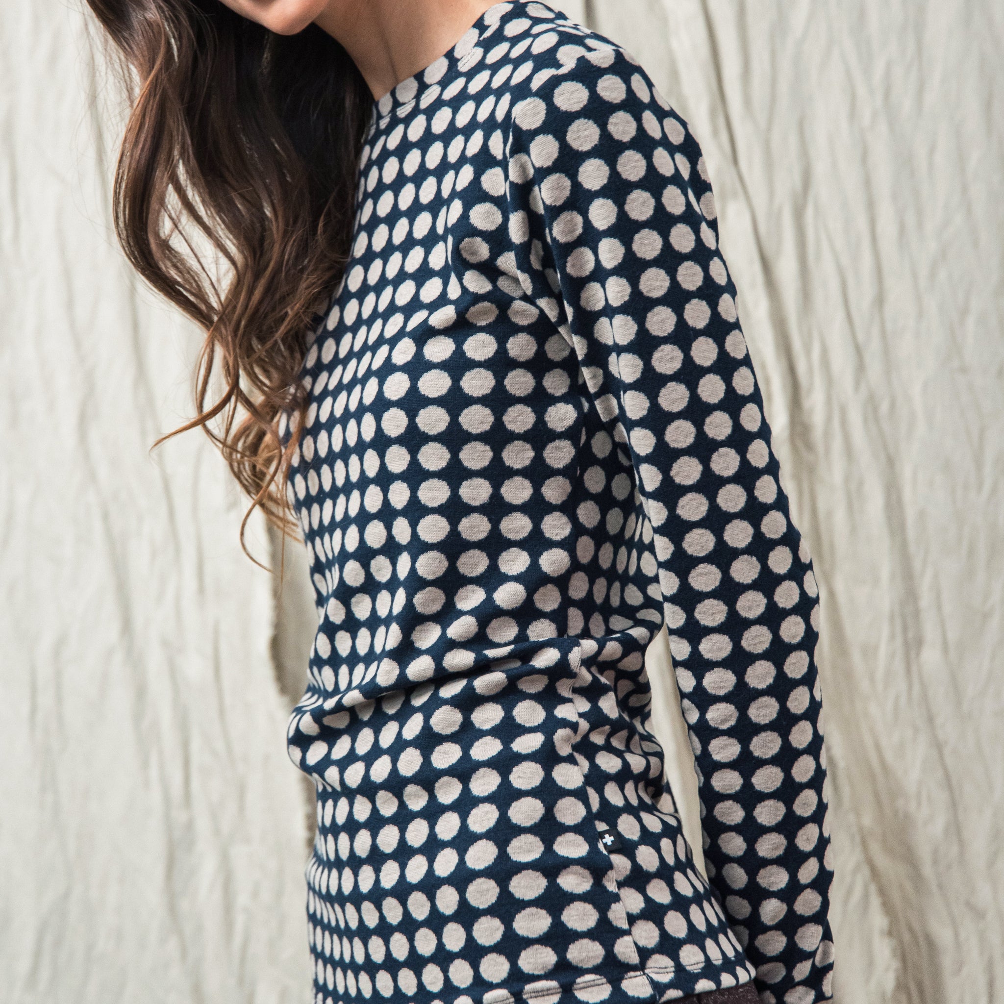 GOSU T-SHIRT BLUE POLKA DOT