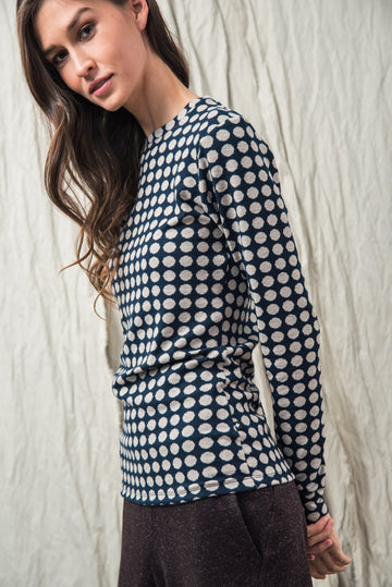 GOSU T-SHIRT BLUE POLKA DOT