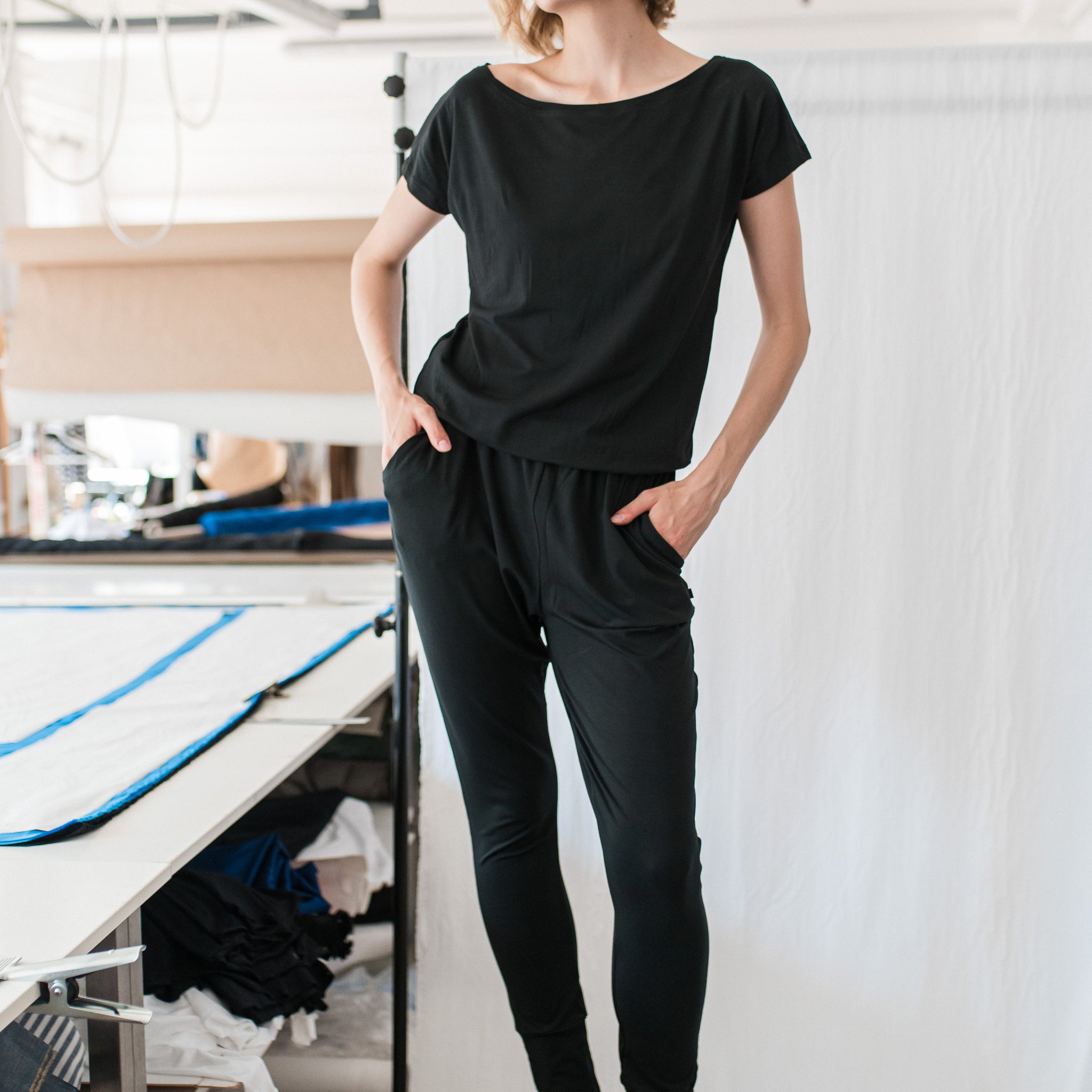 NINE OVERALLS BLACK
