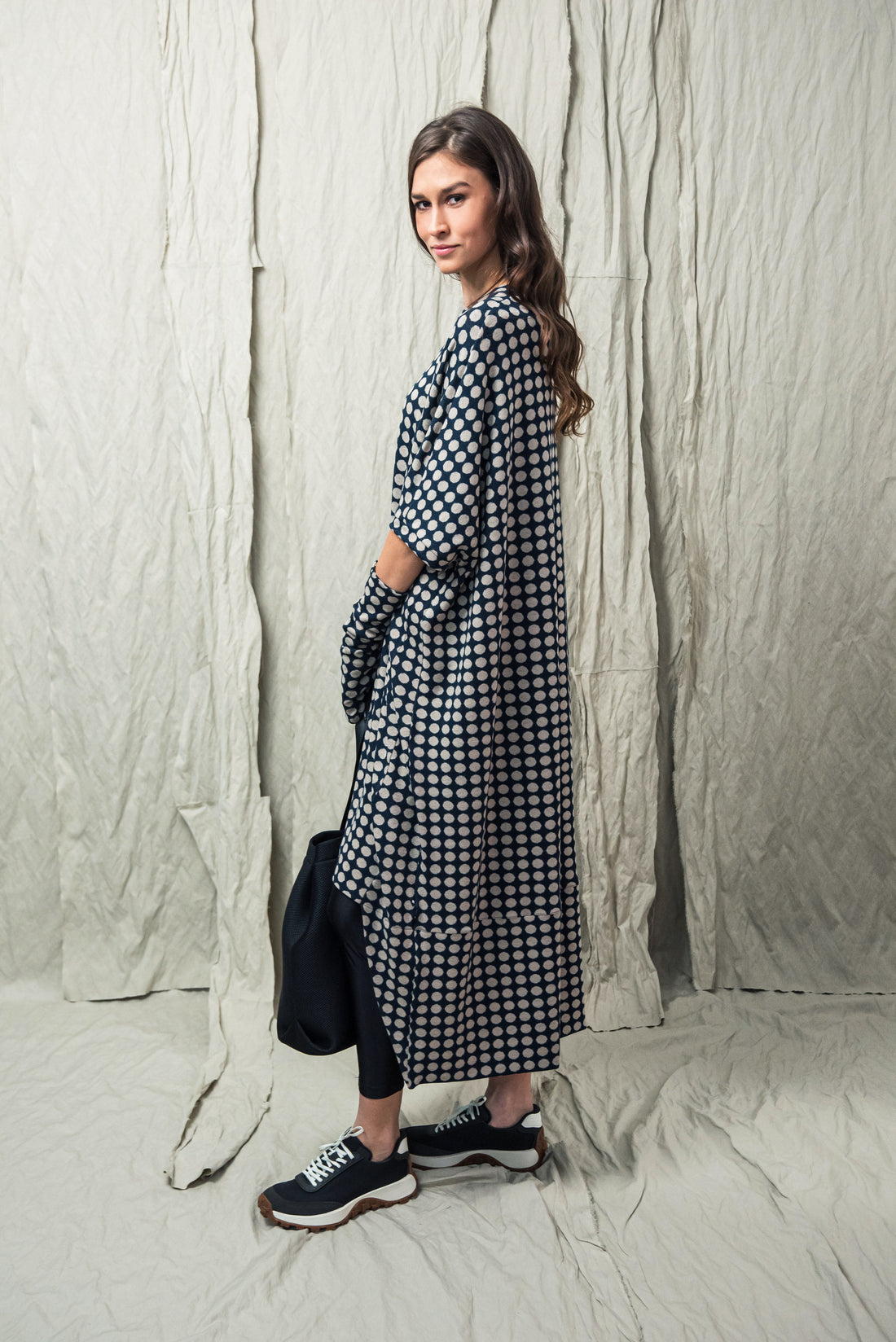 GOBE DRESS BLUE POLKA DOT