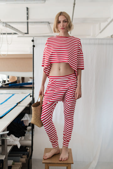 PURA PANTS RED STRIPED