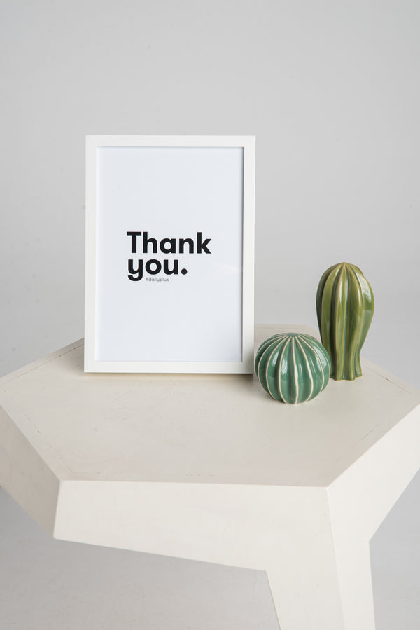 THANK YOU. typo + képkeret