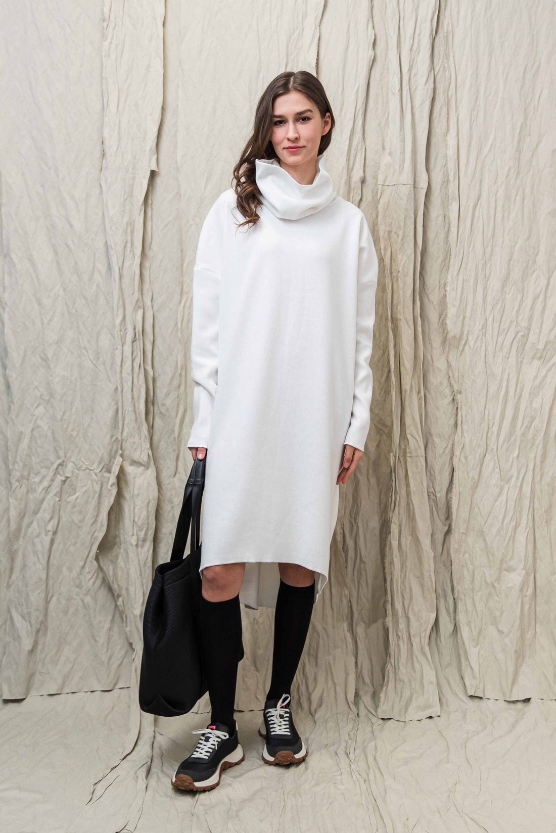 AINA SWEATER DRESS BEIGE