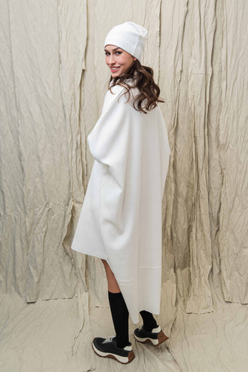 NAKA SWEATER DRESS WHITE