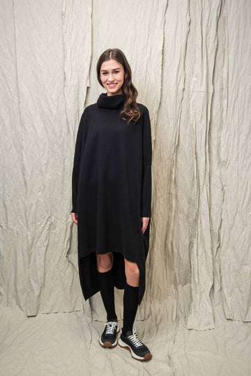 NAKA SWEATER DRESS BLACK