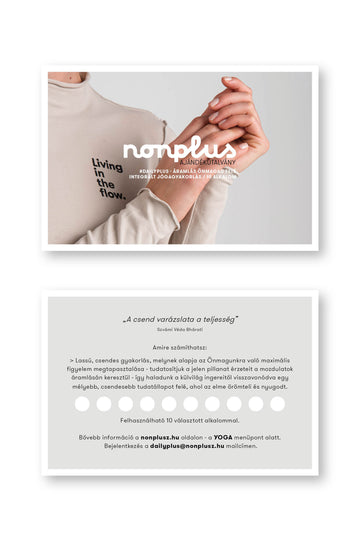 #dailyplus GIFT CERTIFICATE 10 sessions - flow towards yourself - EVENING yoga practice