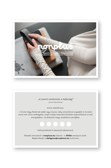#dailyplus GIFT VOUCHER 5 sessions - flow towards yourself - MOON PHASE RELAXATION/MEDITATION