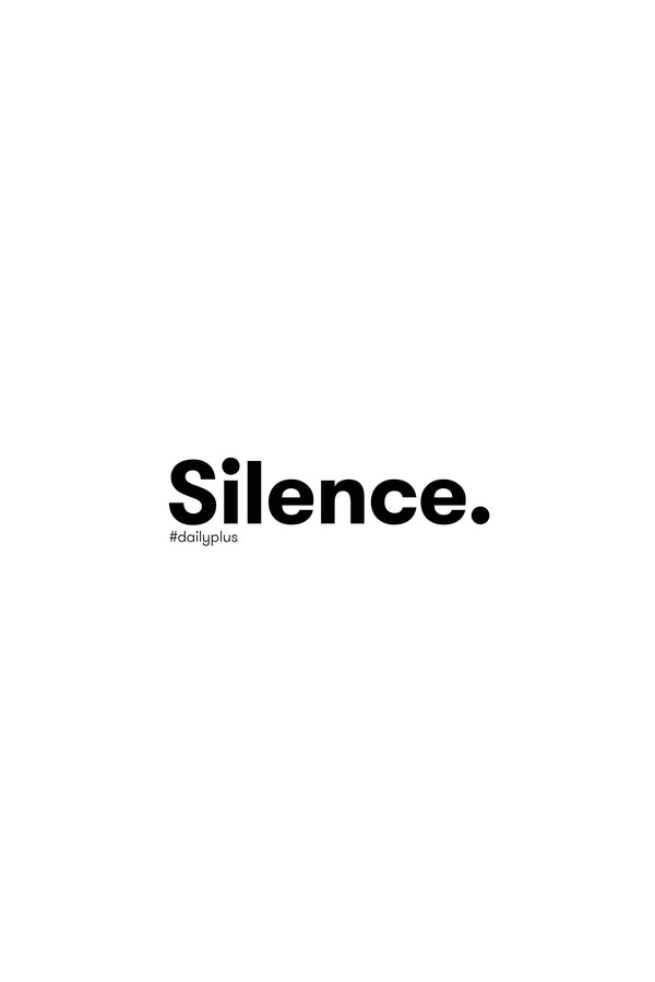 SILENCE. typo + képkeret