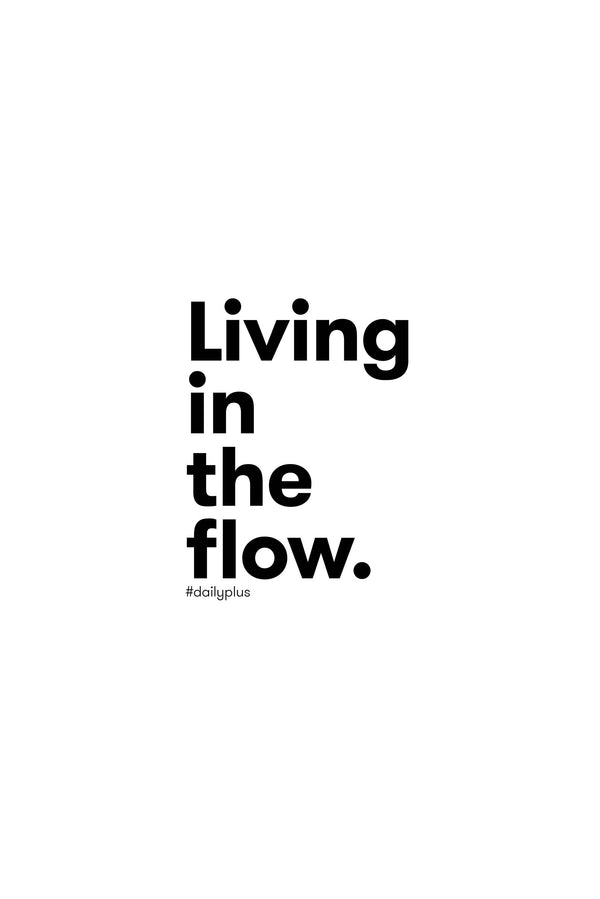 LIVING IN THE FLOW. typo + képkeret