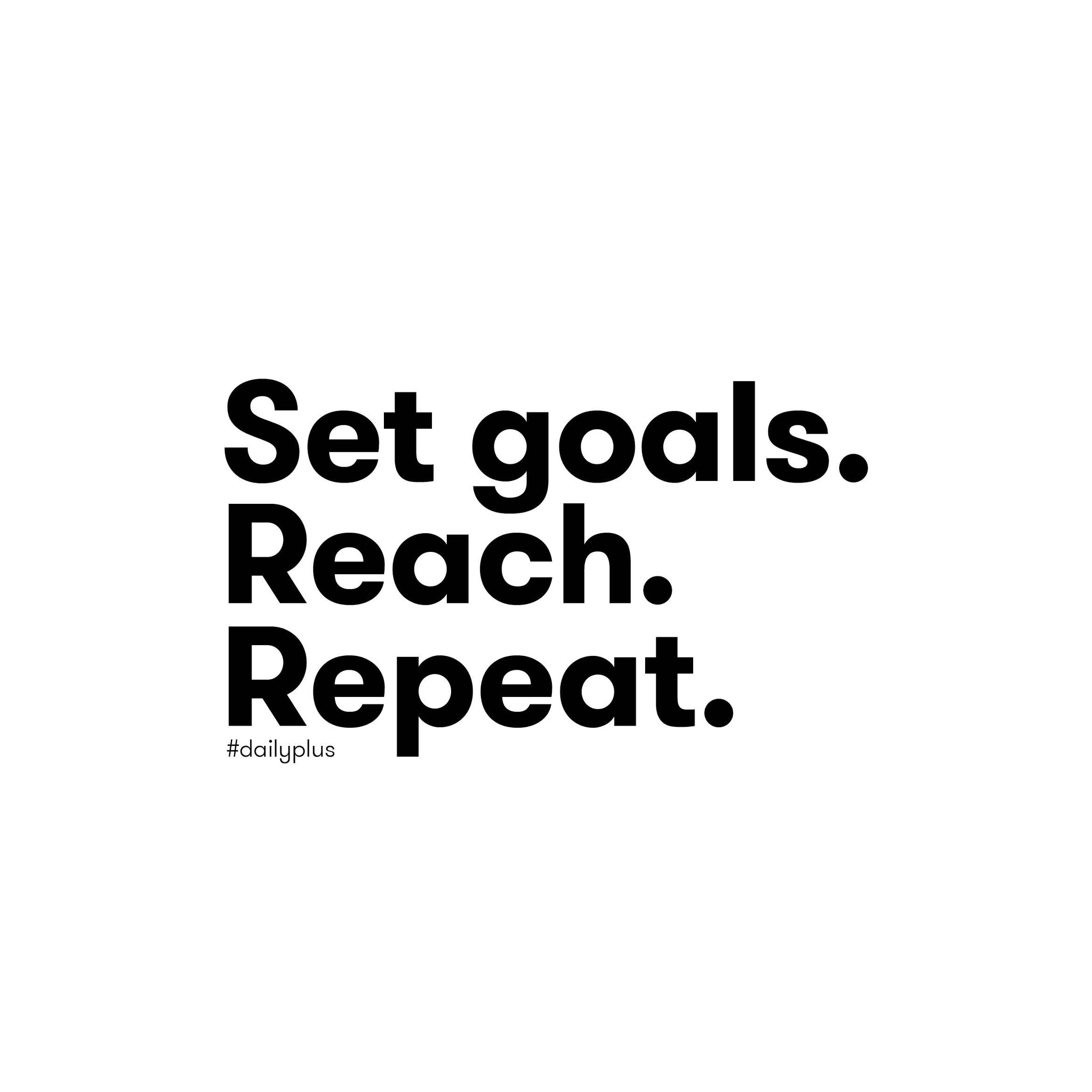 SET GOALS. typo + képkeret