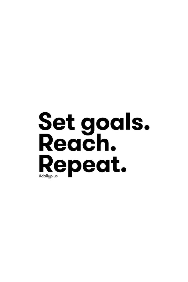 SET GOALS. typo + képkeret