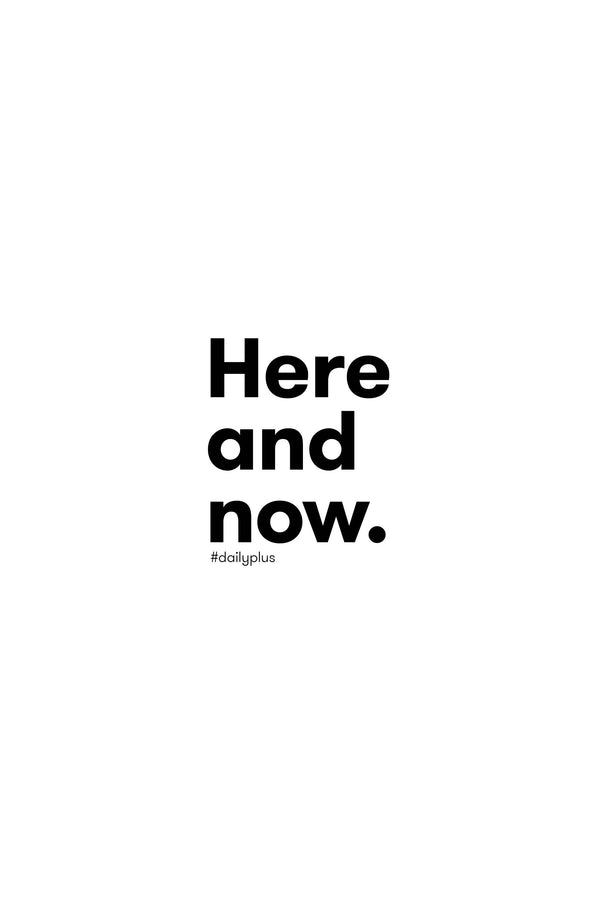 HERE AND NOW. typo + képkeret