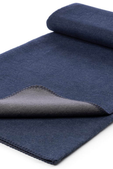 KURMA YOGA BLANKET - DARK BLUE / GREY